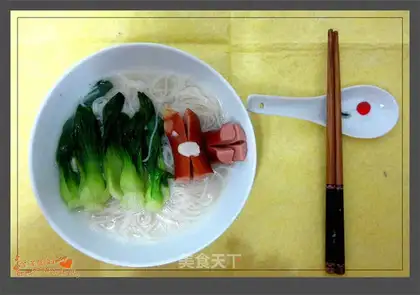 Sausage Soup Rice Noodles