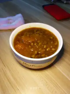 Pumpkin green bean congee
