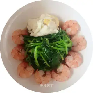The spinach shrimp egg diet