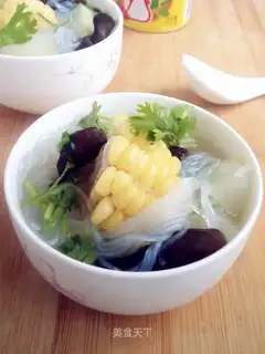 Corn melon soup