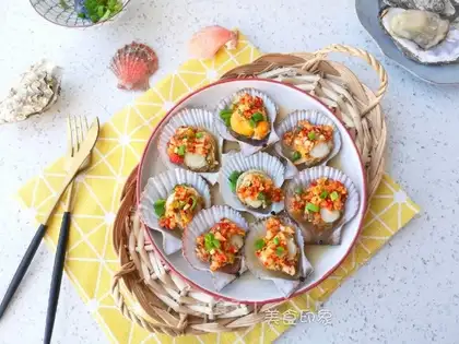 Garlic scallops
