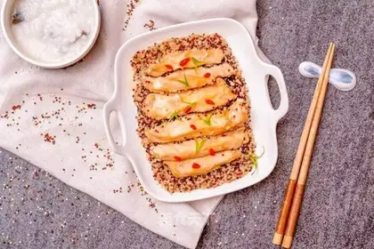 Quinoa chicken steam