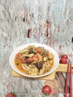 "Sacred fruit mushroom beer chicken."