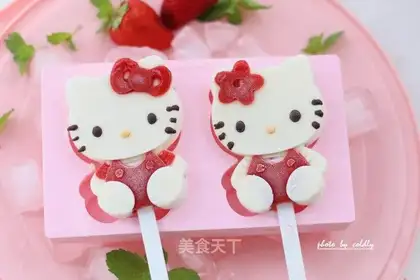 Kitty cream popsicle