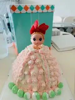 Barbie doll cake