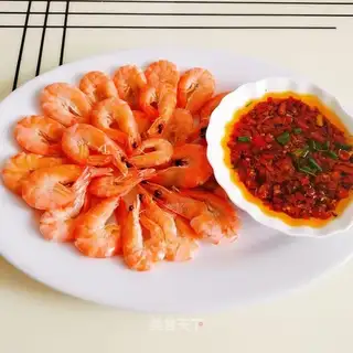 White burning shrimp