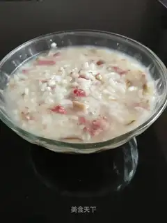 Mushroom beef congee