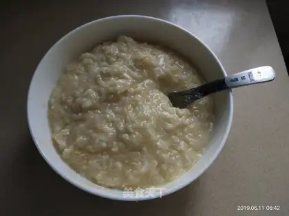 Duck egg congee