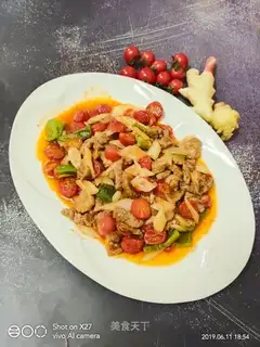 ♪ Sweet ginger fruit and beef ♪