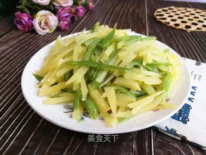 Potato silk with beans