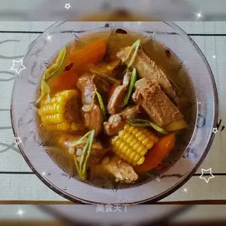 Corn steak soup
