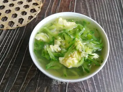cucumber shrimp egg soup