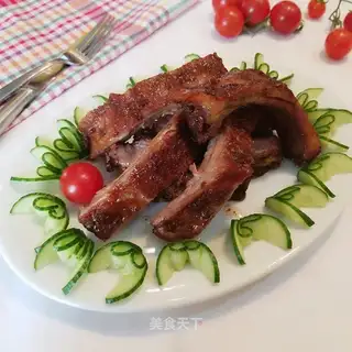 Secret sauce, roasted ribs