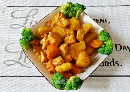 Curry potato chicken