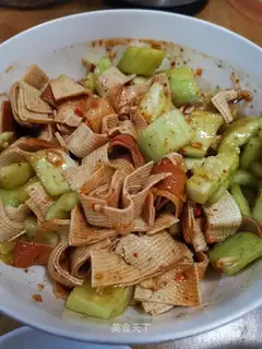 Dry tofu cucumber