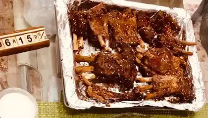 Xinjiang roasted lamb chops