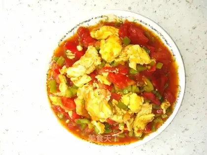 Potato pepper fried eggs