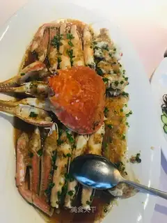 A fan king crab