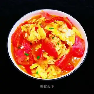 Tomato fried eggs