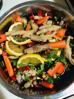 Spicy lemon chicken claws