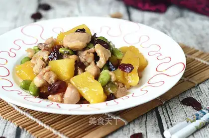 Berry-dry three-coloured chicken