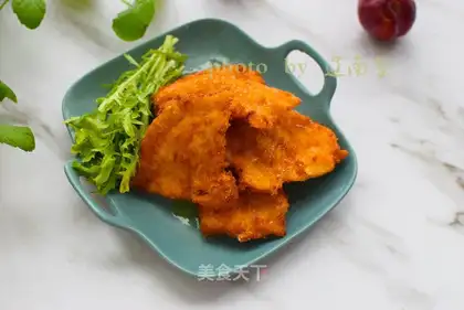 Gold fried chicken steak