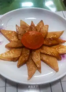 Fried apricot mushrooms