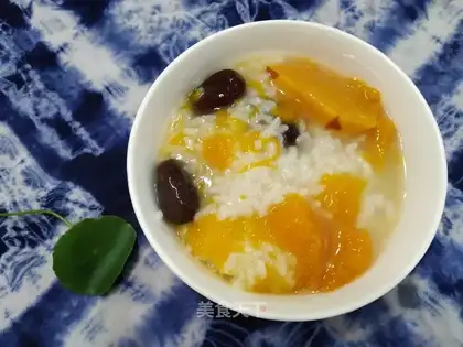 Red-tree pumpkin porridge