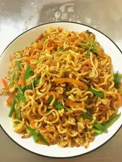 Three pieces of noodles