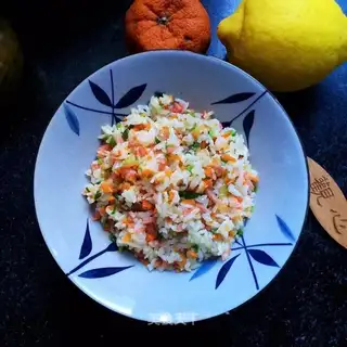 Carrot sausage fried rice