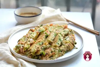 Kansai seafood pancakes