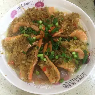 Garlic fan shrimp