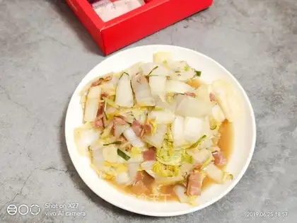 Sour ham and broccoli