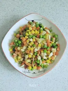Sweet peas and fried corn