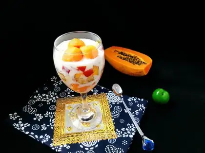 Yogurt and fruit