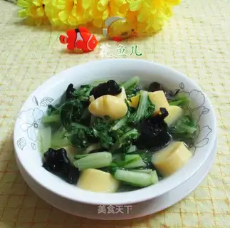 Black-middle-sak-sak, tofu, to cook cabbage
