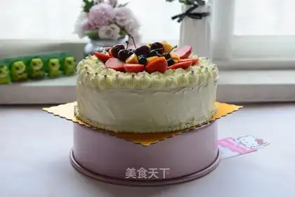 Butter birthday cake