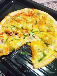 Beef veal pizza