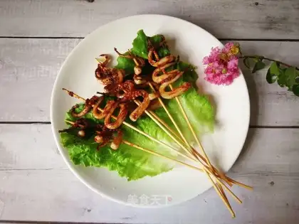 Roasted squid