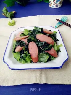 Beef sausage and cabbage