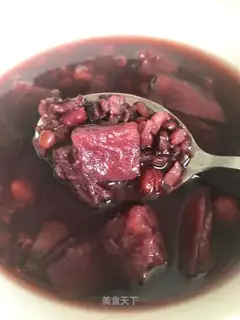 Red bean, black rice, potatoes