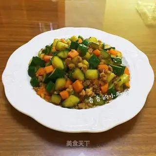 Fried cucumber