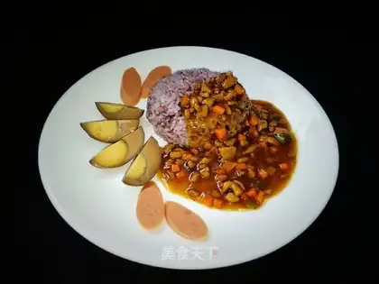 Meat and rice