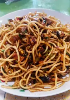 Frozen noodles for mushroom squid