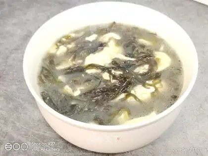 Egg pickles soup