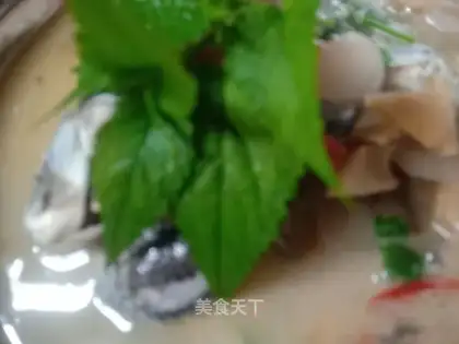 The radish poach soup