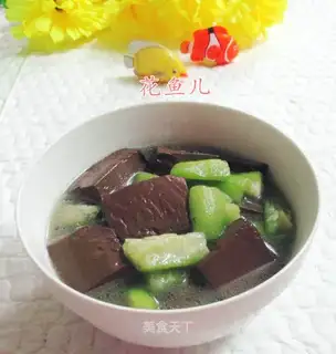 Duck blood boils silkmelon