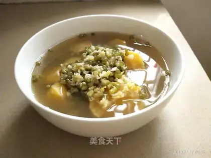 Green bean potatoes soup