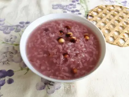 Black corn congee