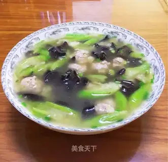 Mulli melon ball soup
